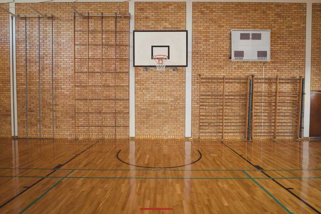 empty basketball court